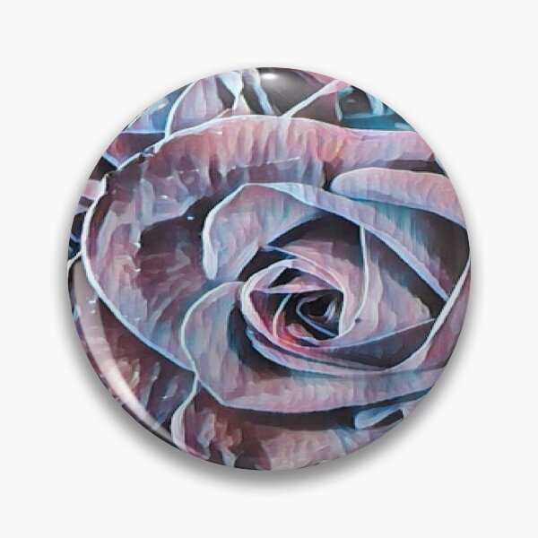 Item preview, Abstract Impressionist Rose Bouquet Teal and Mauve Digital Art designed and sold by BalkanBloom.