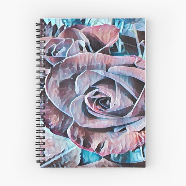 Item preview, Abstract Impressionist Rose Bouquet Teal and Mauve Digital Art designed and sold by BalkanBloom.