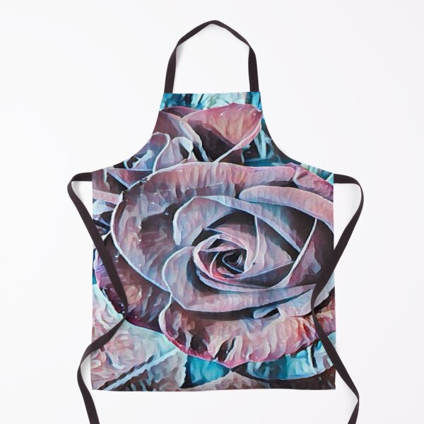 Item preview, Abstract Impressionist Rose Bouquet Teal and Mauve Digital Art designed and sold by BalkanBloom.