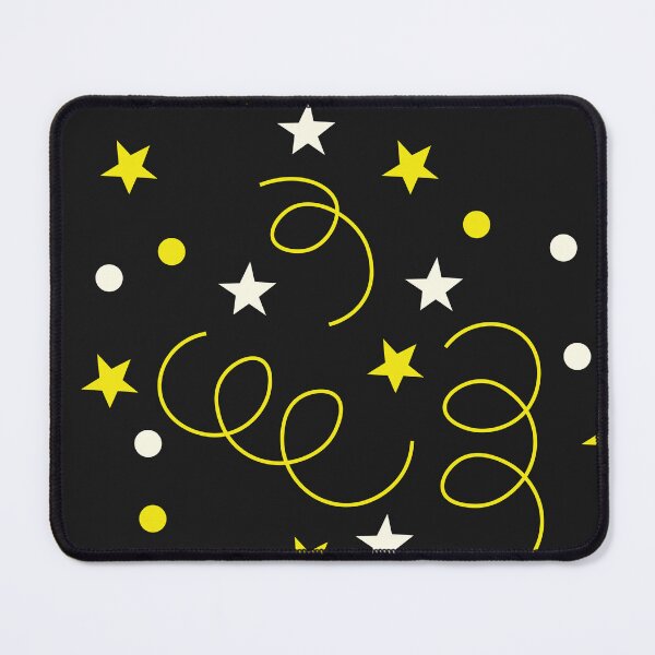 Item preview, Yellow Party Confetti Stars Festive Celebration Pattern designed and sold by SolutionsArt.