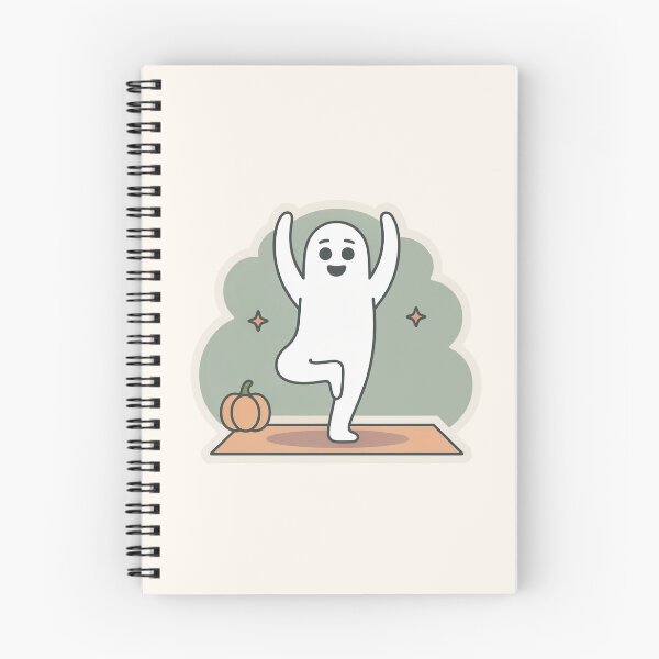 Item preview, Ghost Yoga Flow Halloween Wellness Art designed and sold by TrendMorphic.