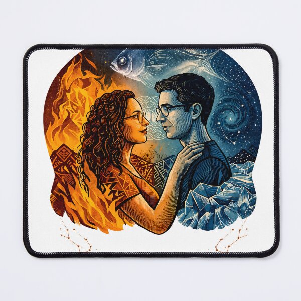 Item preview, Virgo and Pisces: Cosmic Astrology Soulmates designed and sold by mimiartes.