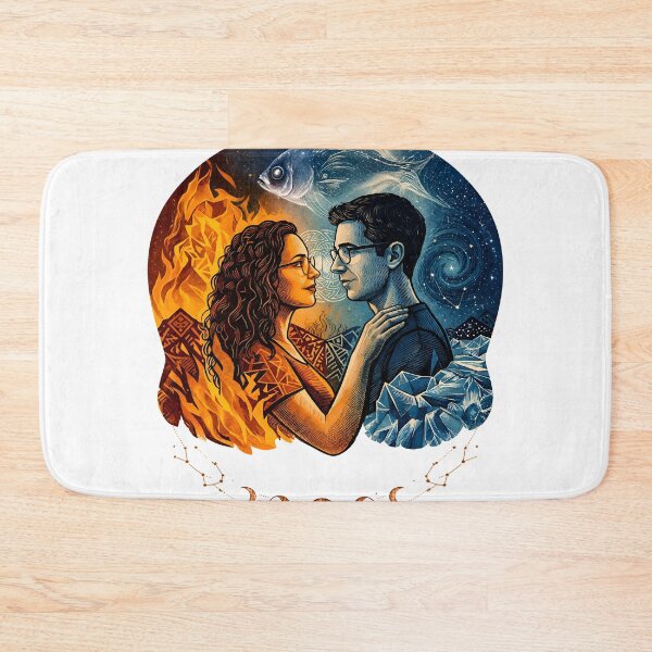 Item preview, Virgo and Pisces: Cosmic Astrology Soulmates designed and sold by mimiartes.
