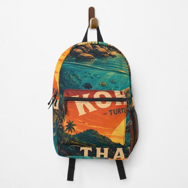 Item preview, KOH TAO – TURTLE PARADISE | Vintage Tropical Travel Poster designed and sold by Spirit of Siam.