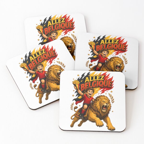 Item preview, Belgium Golden Lion Football Fan T-Shirt designed and sold by Drofted.