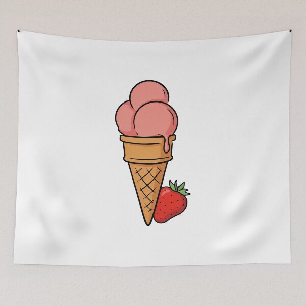 Item preview, Strawberry Ice Cream designed and sold by ArcticFoxStudio.