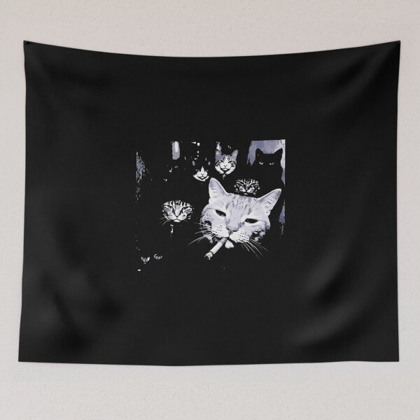 Item preview, Funny Gangster Cat Smoking Cat designed and sold by ShaverJr3000.
