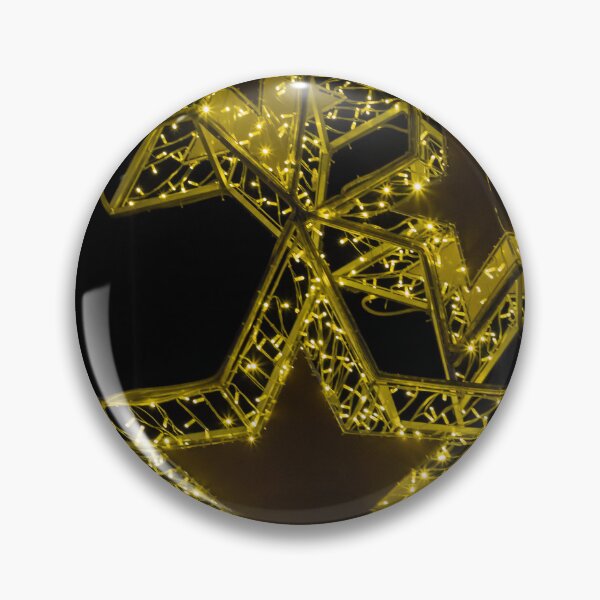 Item preview, Golden Illuminated Star Christmas Lights Decoration At Night For Holiday Festive Display designed and sold by Nmallia.