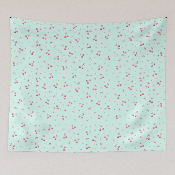 Item preview, Cherry Ribbon Pattern designed and sold by lbl-shop.