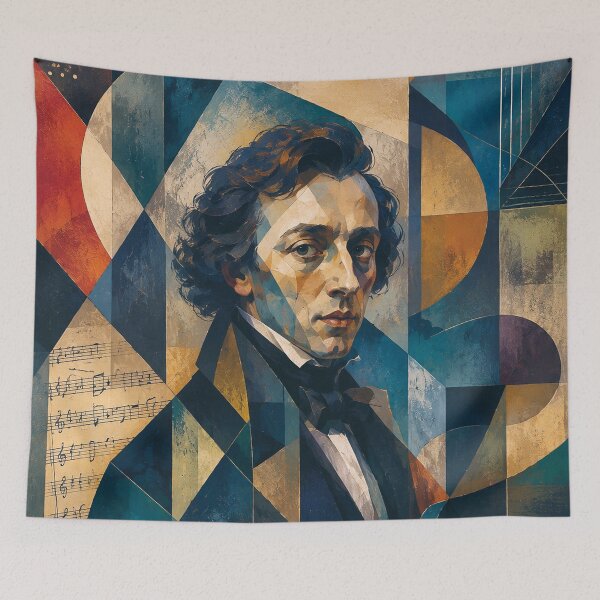 Item preview, Frederic Chopin, Polish composer and virtuoso pianist painting. designed and sold by GalleryKauffeld.