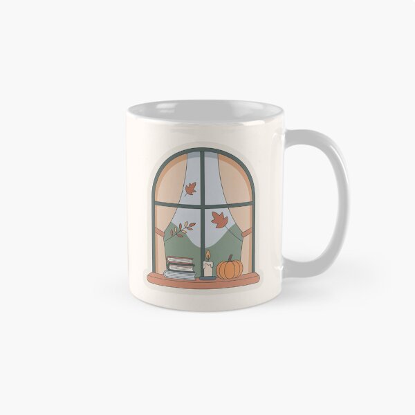Item preview, Autumn Window Nook Cozy Fall Art designed and sold by TrendMorphic.
