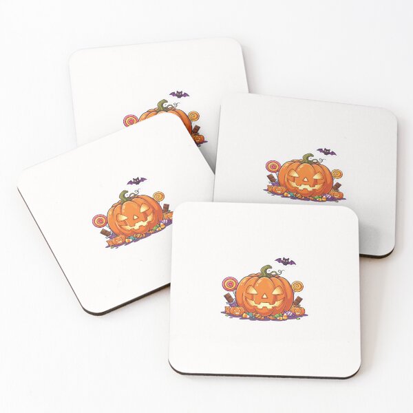 Item preview, Smiling Pumpkin with Halloween Treats sticker designed and sold by Designertanya.