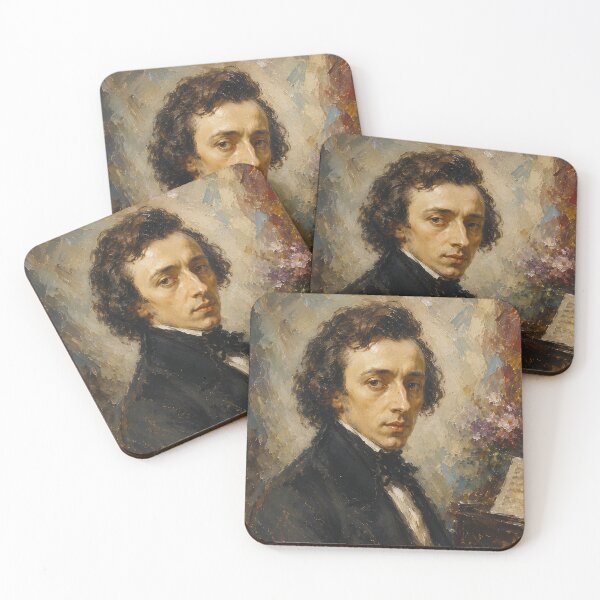 Item preview, Frederic Chopin, Polish composer and virtuoso pianist painting. designed and sold by GalleryKauffeld.