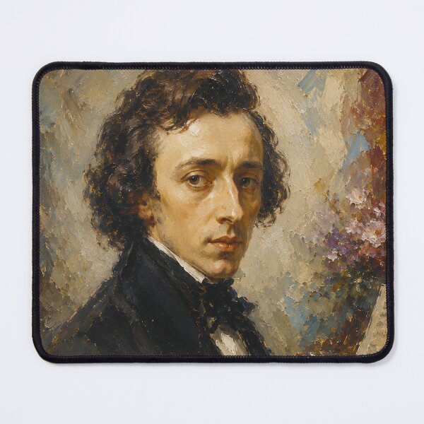 Item preview, Frederic Chopin, Polish composer and virtuoso pianist painting. designed and sold by GalleryKauffeld.