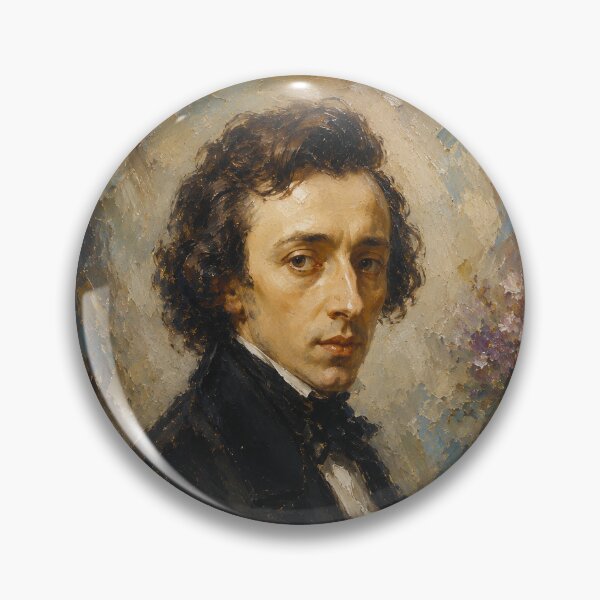 Item preview, Frederic Chopin, Polish composer and virtuoso pianist painting. designed and sold by GalleryKauffeld.