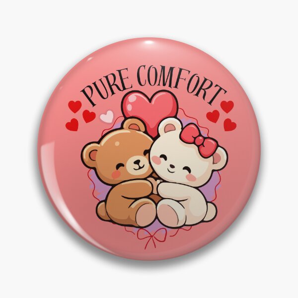 Item preview, Cute Teddy Bear Hugging Couple | Kawaii Valentine Love Bears Gift designed and sold by Palette _Vibes.