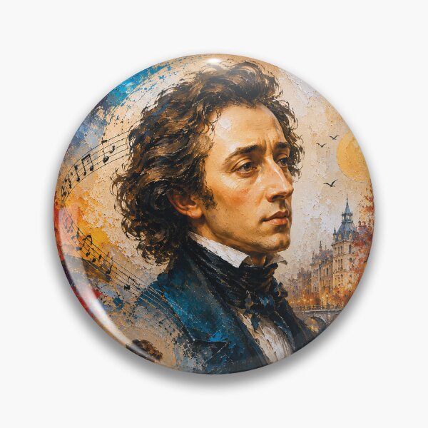 Artikelvorschau, Frédéric Chopin, polnischer Komponist und Klaviervirtuose, malte. entworfen und verkauft von GalleryKauffeld.