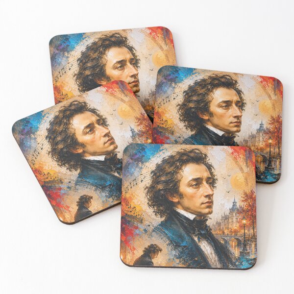 Item preview, Frederic Chopin, Polish composer and virtuoso pianist painting. designed and sold by GalleryKauffeld.