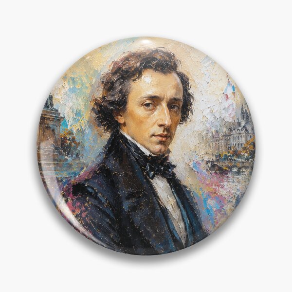 Item preview, Chopin, Polish composer and virtuoso pianist painting. designed and sold by GalleryKauffeld.