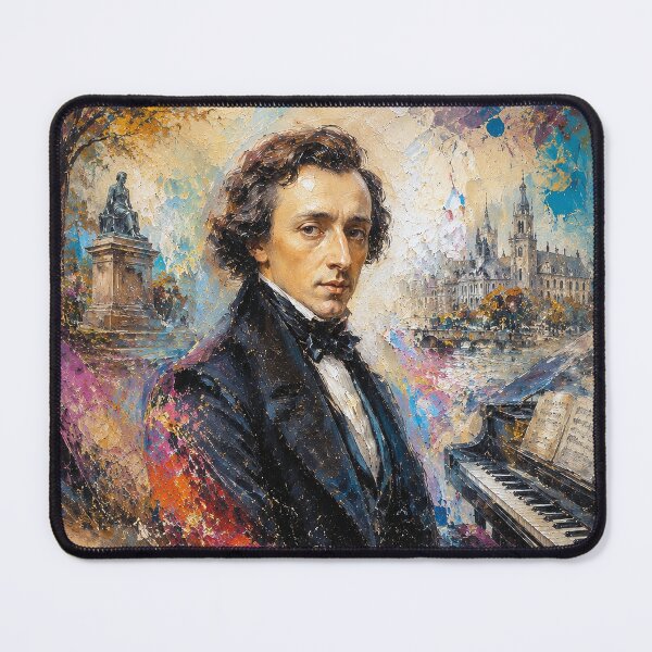 Item preview, Chopin, Polish composer and virtuoso pianist painting. designed and sold by GalleryKauffeld.