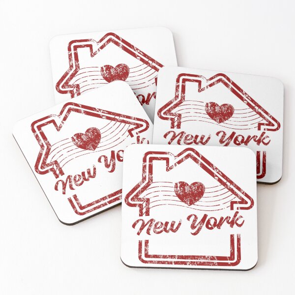 Item preview, New York is Home - Vintage Distressed Red Stamp designed and sold by chaaval.