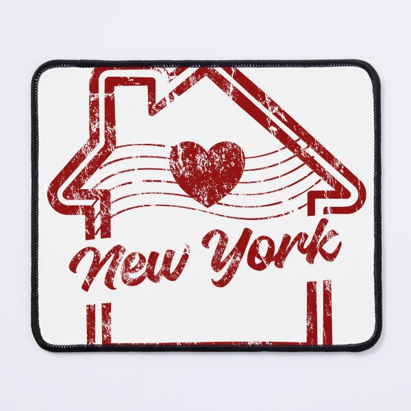 Item preview, New York is Home - Vintage Distressed Red Stamp designed and sold by chaaval.