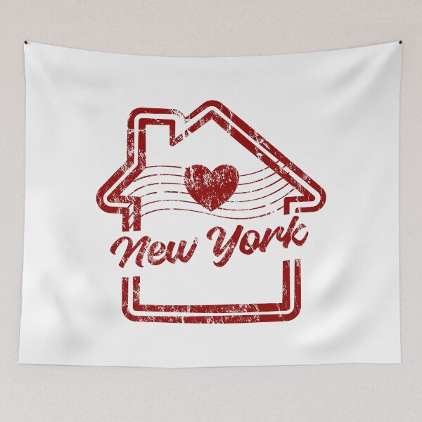 Item preview, New York is Home - Vintage Distressed Red Stamp designed and sold by chaaval.