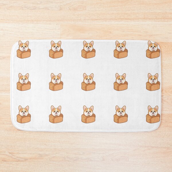 Item preview, Cute Corgi Bread Sticker designed and sold by AhiraDesign.