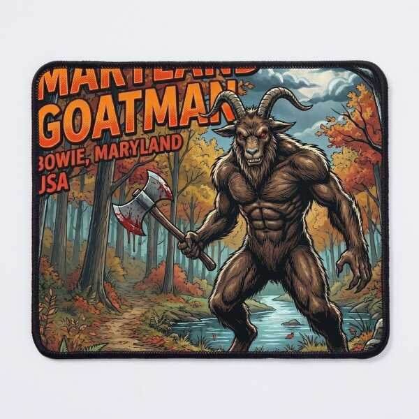 Item preview, The Maryland Goatman Cryptid – Horror Comic Design designed and sold by redsharkuk.