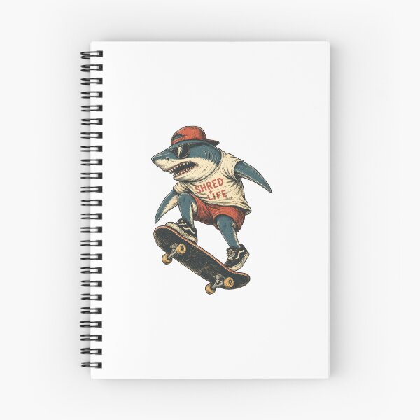 Item preview, Cool Shark Skateboard Streetwear Vintage Skater Gift Design designed and sold by w1ckerman.