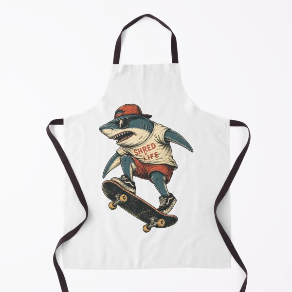 Item preview, Cool Shark Skateboard Streetwear Vintage Skater Gift Design designed and sold by w1ckerman.