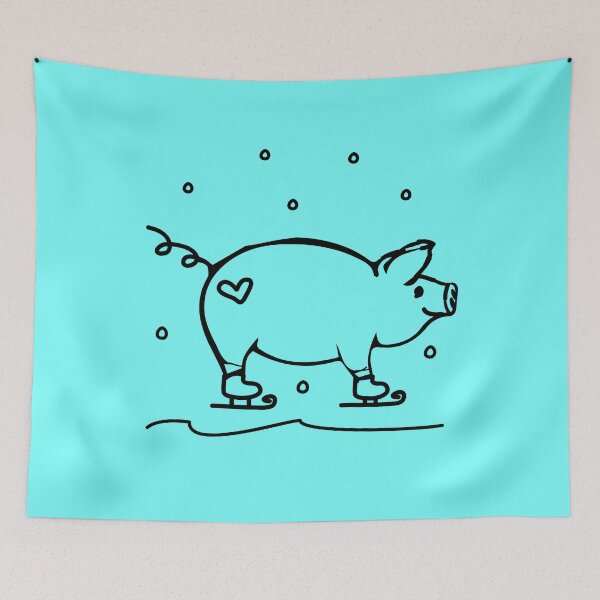 Item preview, Pig skating designed and sold by tarek25.