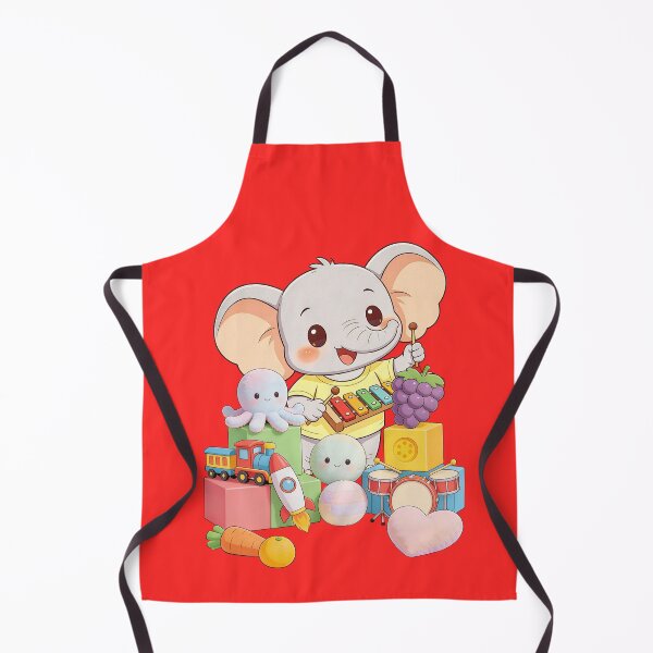 Item preview, Playful Elephant Back-to-School Classroom Illustration designed and sold by Wintorque.