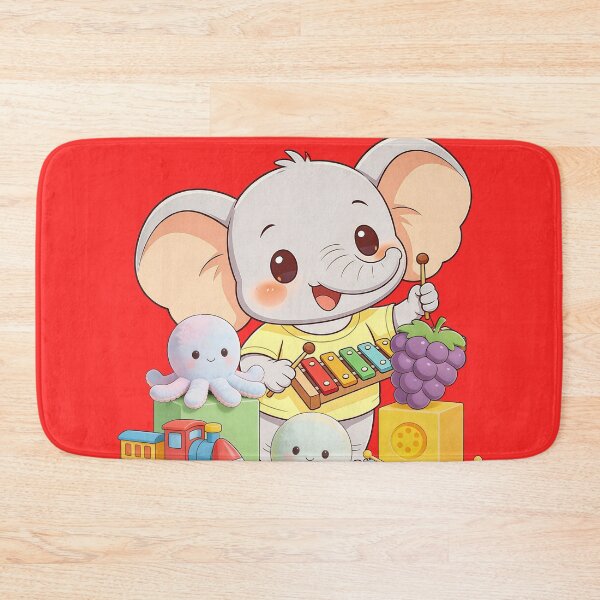 Item preview, Playful Elephant Back-to-School Classroom Illustration designed and sold by Wintorque.