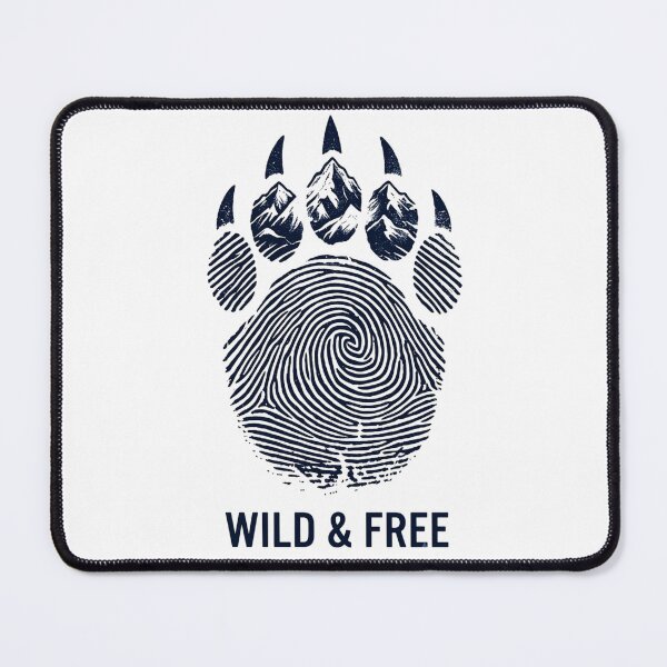Item preview, Wild & Free Mountain Bear Paw Print designed and sold by GabeMountainArt.