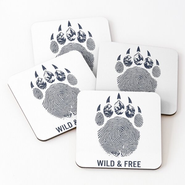 Item preview, Wild & Free Mountain Bear Paw Print designed and sold by GabeMountainArt.