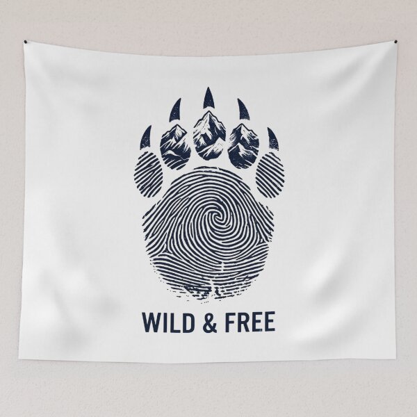 Item preview, Wild & Free Mountain Bear Paw Print designed and sold by Gabe1983.