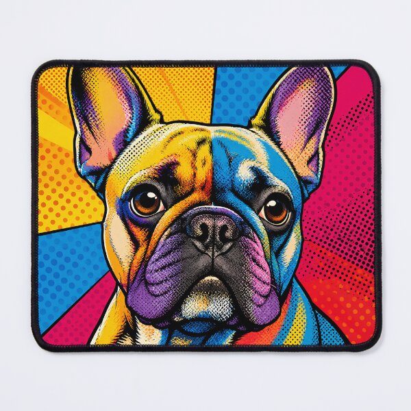 Item preview, French Bulldog Pop Art Print – Vibrant Colorful Frenchie Wall Art, Bold Retro Dog Portrait designed and sold by DonnaByPT.