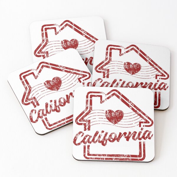 Item preview, California is Home - Vintage Distressed Red Stamp designed and sold by chaaval.
