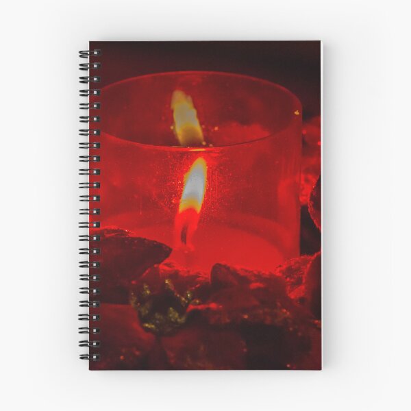 Item preview, Red Candle and Poinsettia Holiday Decoration With Warm Flame for Christmas Table Centerpiece designed and sold by Nmallia.