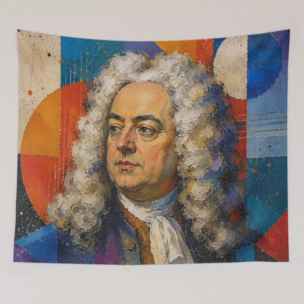 Artikelvorschau, Gemälde des Komponisten Georg Friedrich Händel. entworfen und verkauft von GalleryKauffeld.