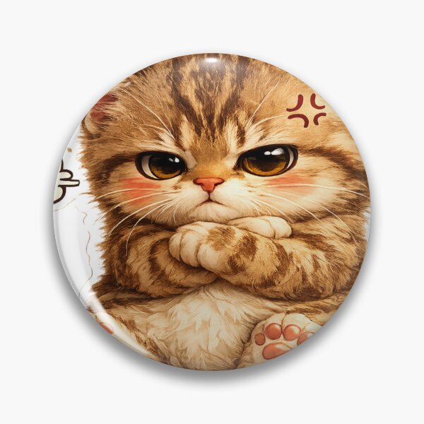Item preview, Desert Explorer Cat StickerGrumpy Cat – Too Cute to Stay Mad Sticker designed and sold by Genzfirevibes.