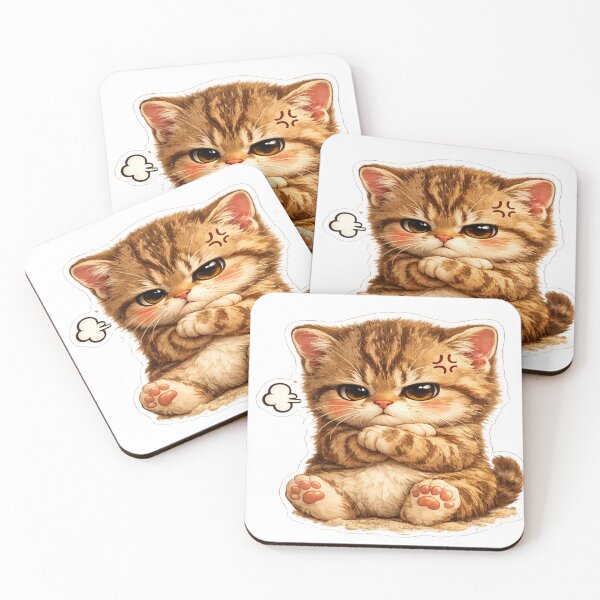 Item preview, Desert Explorer Cat StickerGrumpy Cat – Too Cute to Stay Mad Sticker designed and sold by Genzfirevibes.