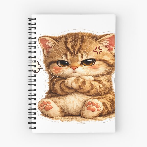 Item preview, Desert Explorer Cat StickerGrumpy Cat – Too Cute to Stay Mad Sticker designed and sold by Genzfirevibes.