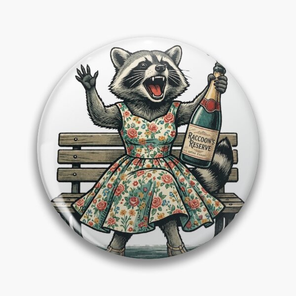 Item preview, Party Raccoon It's My Birthday Celebration Vintage Style designed and sold by thoughtswear.