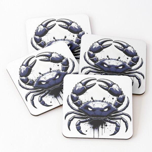 Item preview, Cancer Crab Patriotic Star Zodiac Sports Logo Art designed and sold by Zodiac Celestial Art.