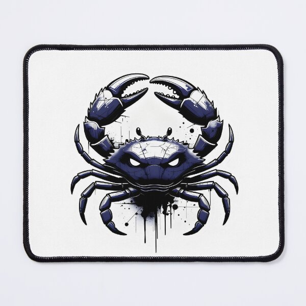 Item preview, Cancer Crab Patriotic Star Zodiac Sports Logo Art designed and sold by Zodiac Celestial Art.