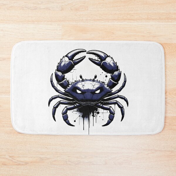 Item preview, Cancer Crab Patriotic Star Zodiac Sports Logo Art designed and sold by Zodiac Celestial Art.