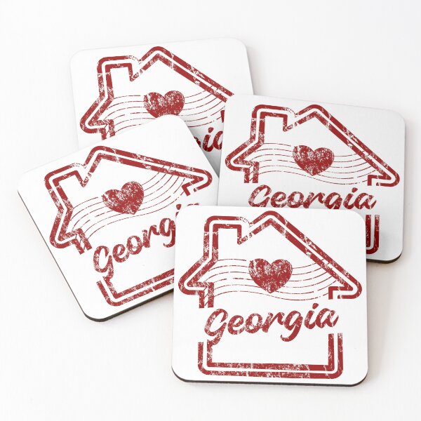 Item preview, Georgia is Home - Vintage Distressed Red Stamp designed and sold by chaaval.