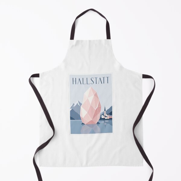 Item preview, Hallstatt Austria Geometric Crystal Travel Poster designed and sold by Beyond Destinations.